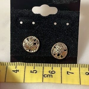Dainty Sand Dollar Earrings